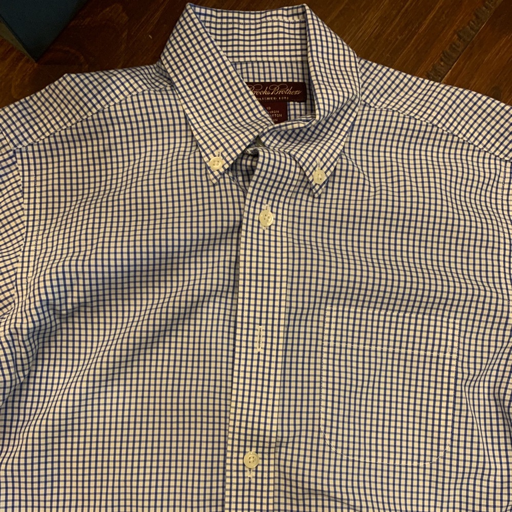 Brooks Brothers long sleeved boys shirt